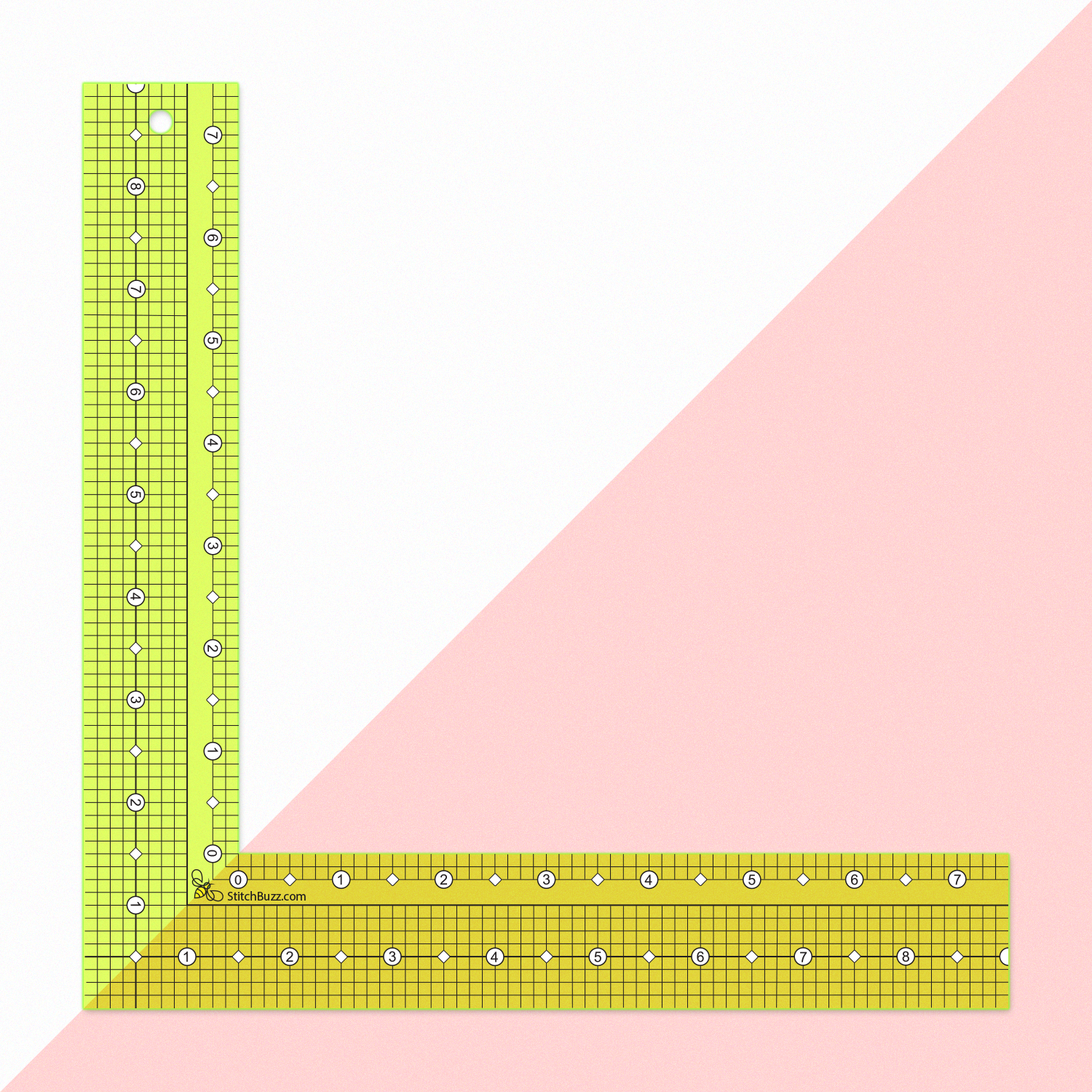 L Square by Stitch Buzz L Shape Ruler Curve Sewing Measure Professiona