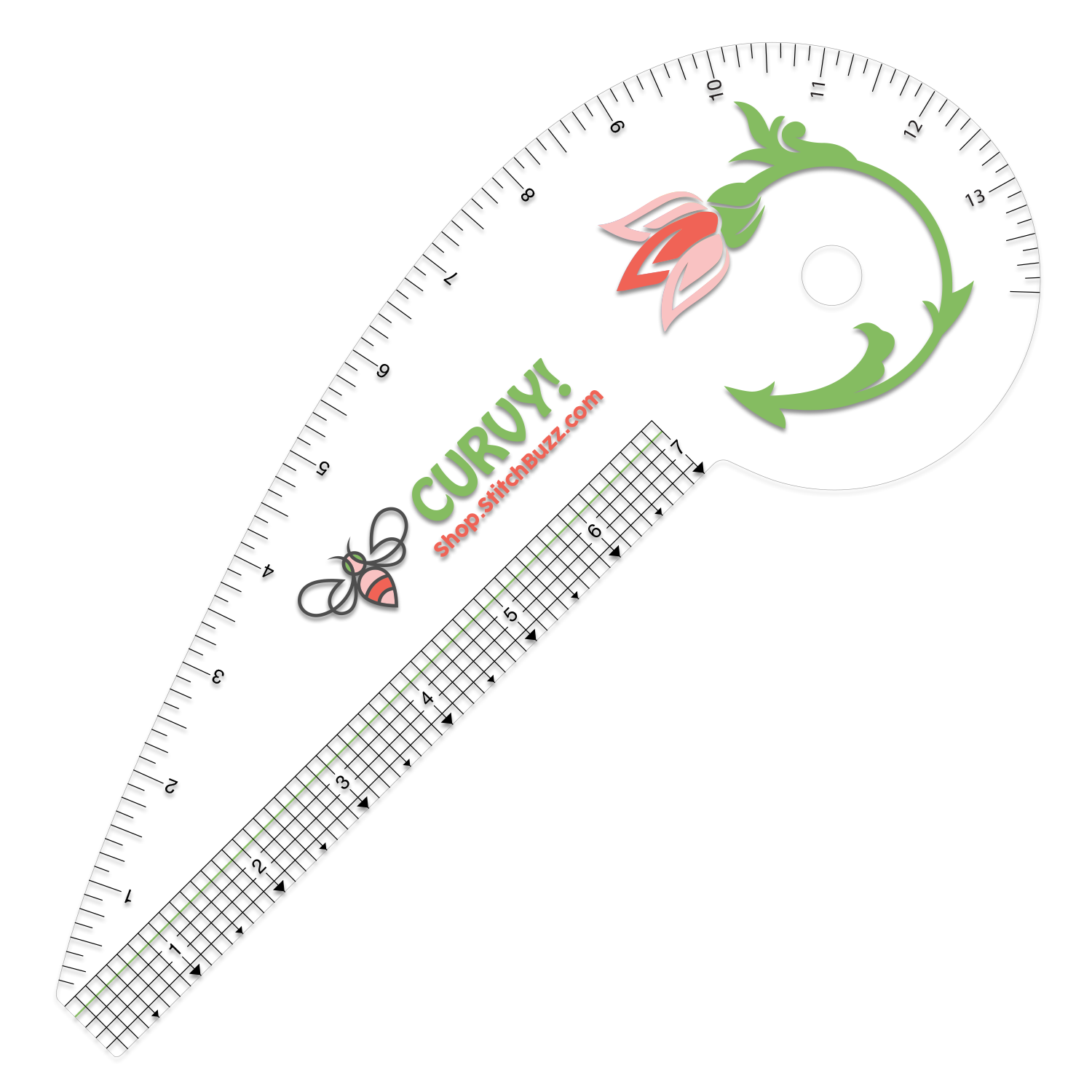 SA Curve 3/8th inch .375 French Curve Ruler