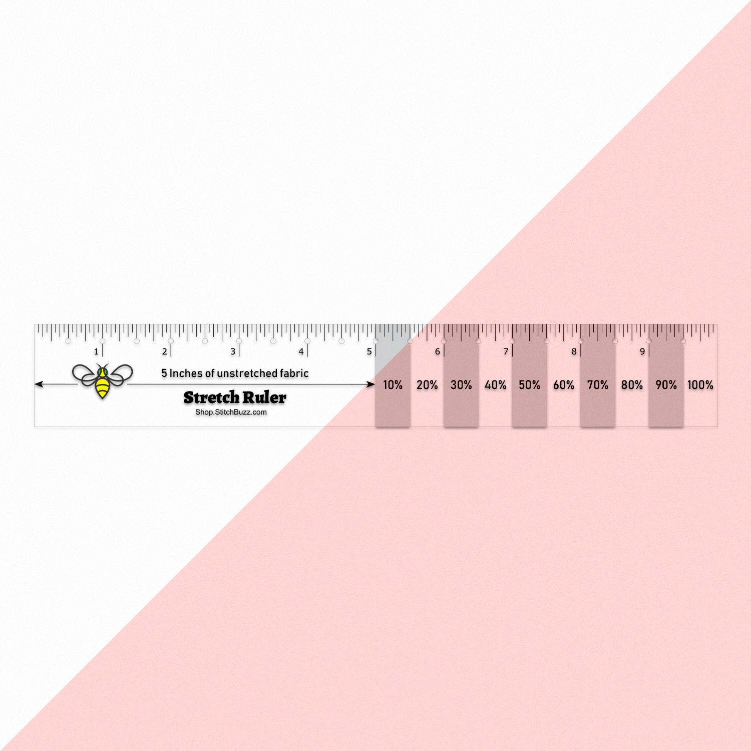 Stretch Ruler in Inches or Inches and Milimenters